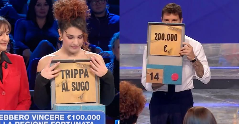 Affari Tuoi, Chiara Lucia scambia il pacco da 200mila euro con la trippa al sugo: torna a casa senza nulla